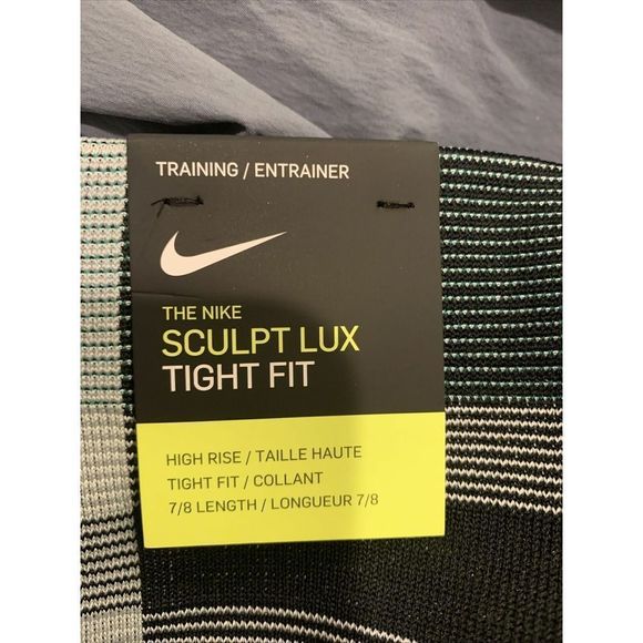 Nike Sculpt Lux Icon Clash 7/8 Seamless Training Tights Womens S NEW CJ4135-097 - Picture 11 of 11